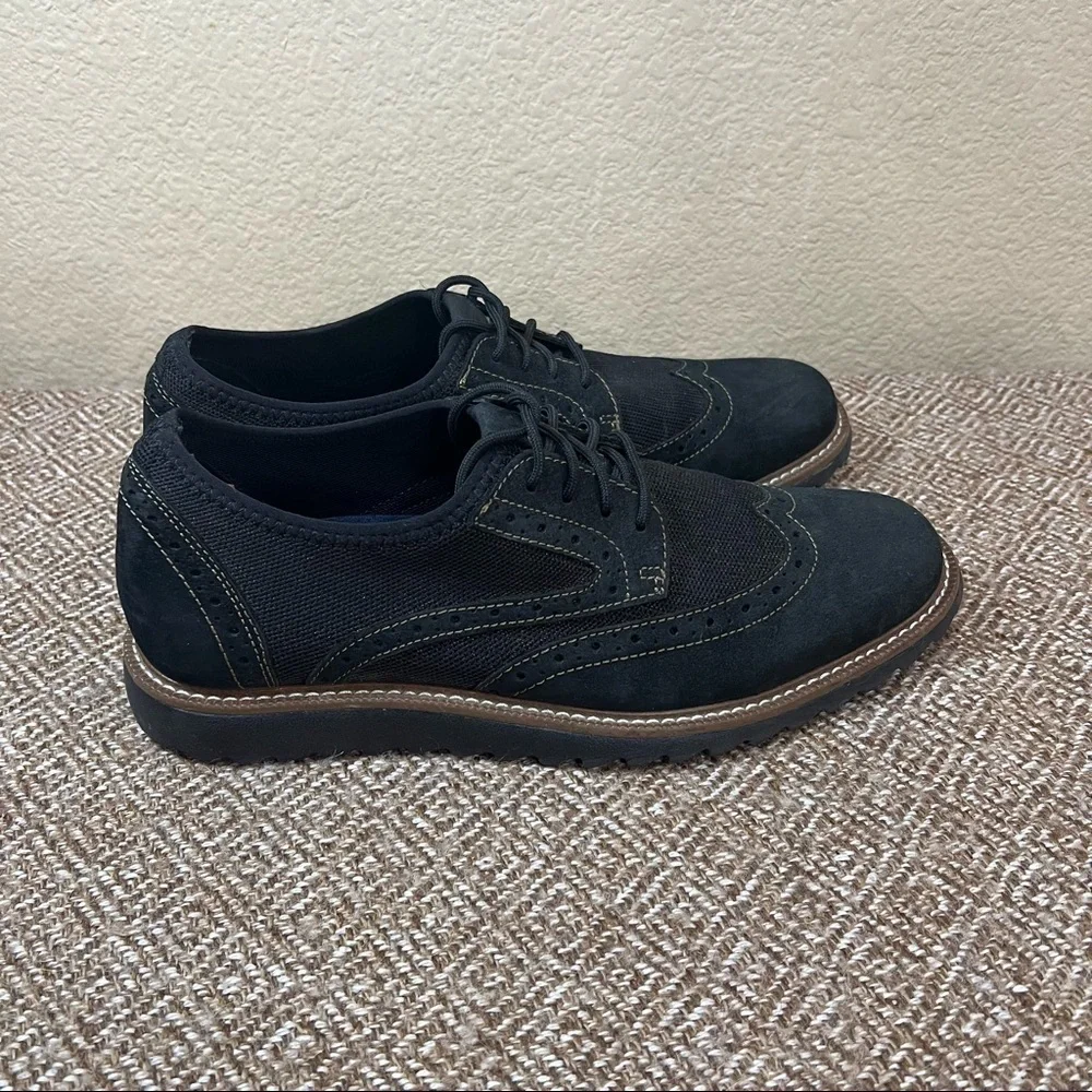 J. MURPHY BY JOHNSTON & MURPHY WINGTIP LACEUP OXFORD COMFORT SHOES SIZE 9.5 EUC